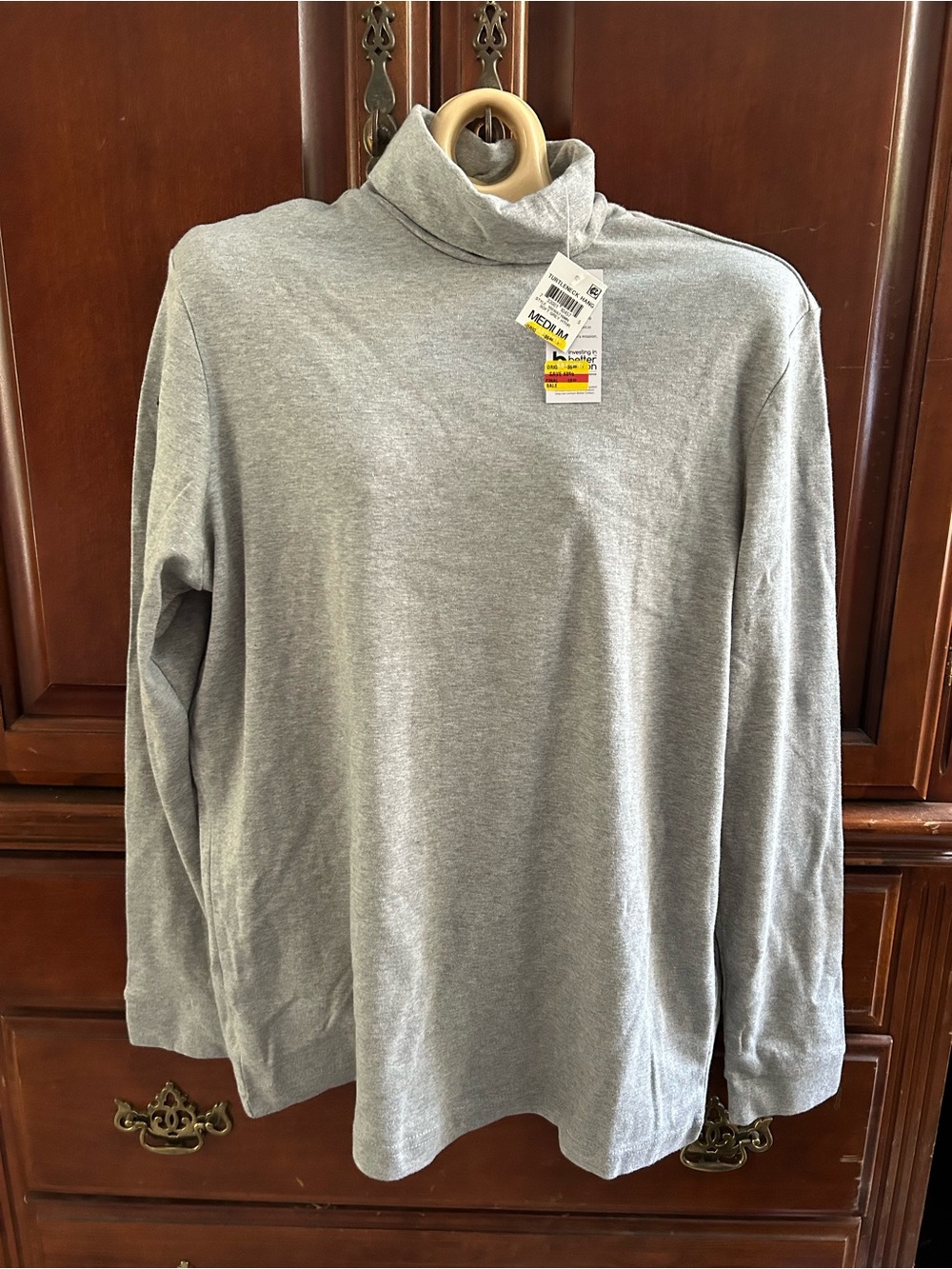Club Room Light Gray Turtleneck Sweater